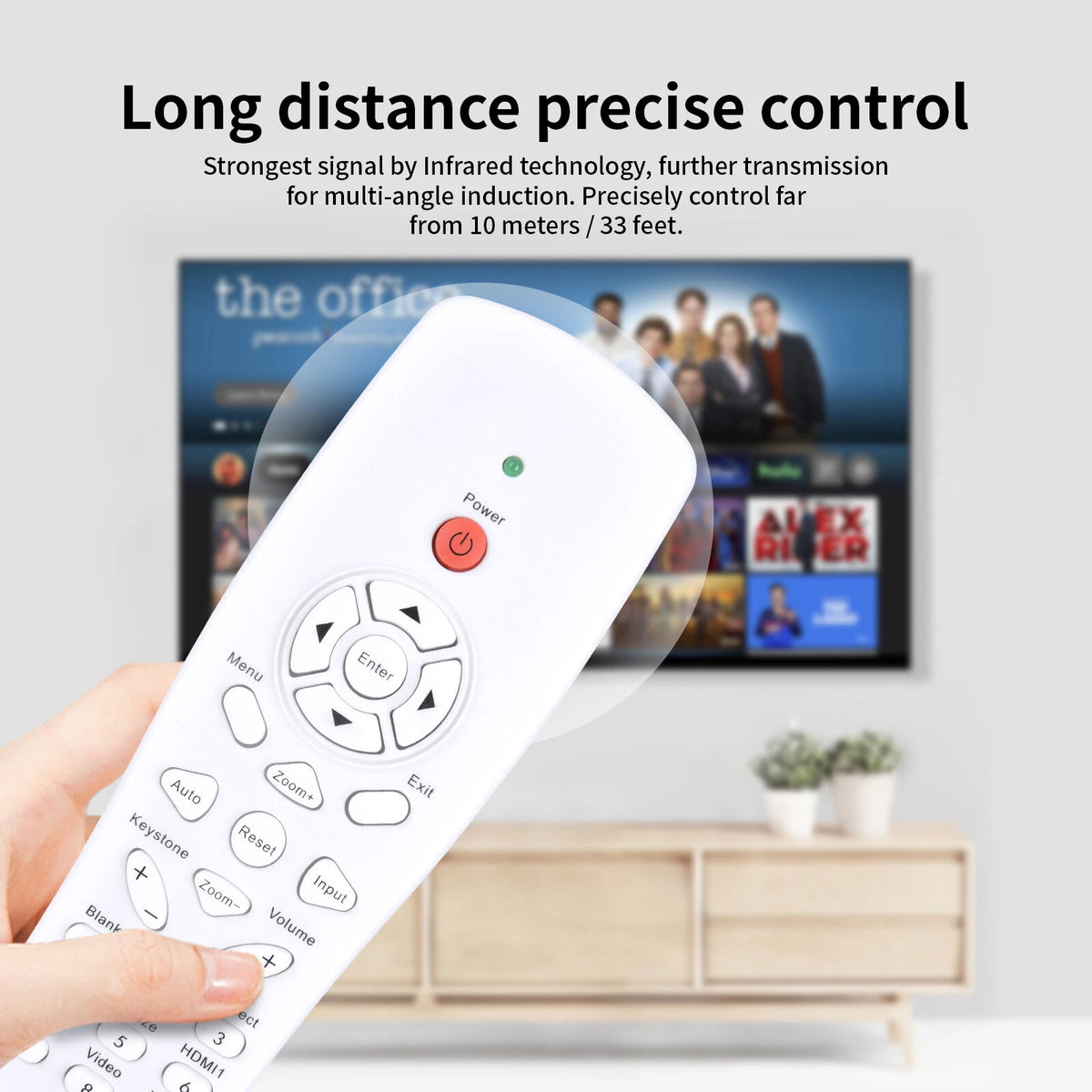 BR-3080N Projector Remote Control For Optoma ZH400UST, ZH500UST, ZU500UST