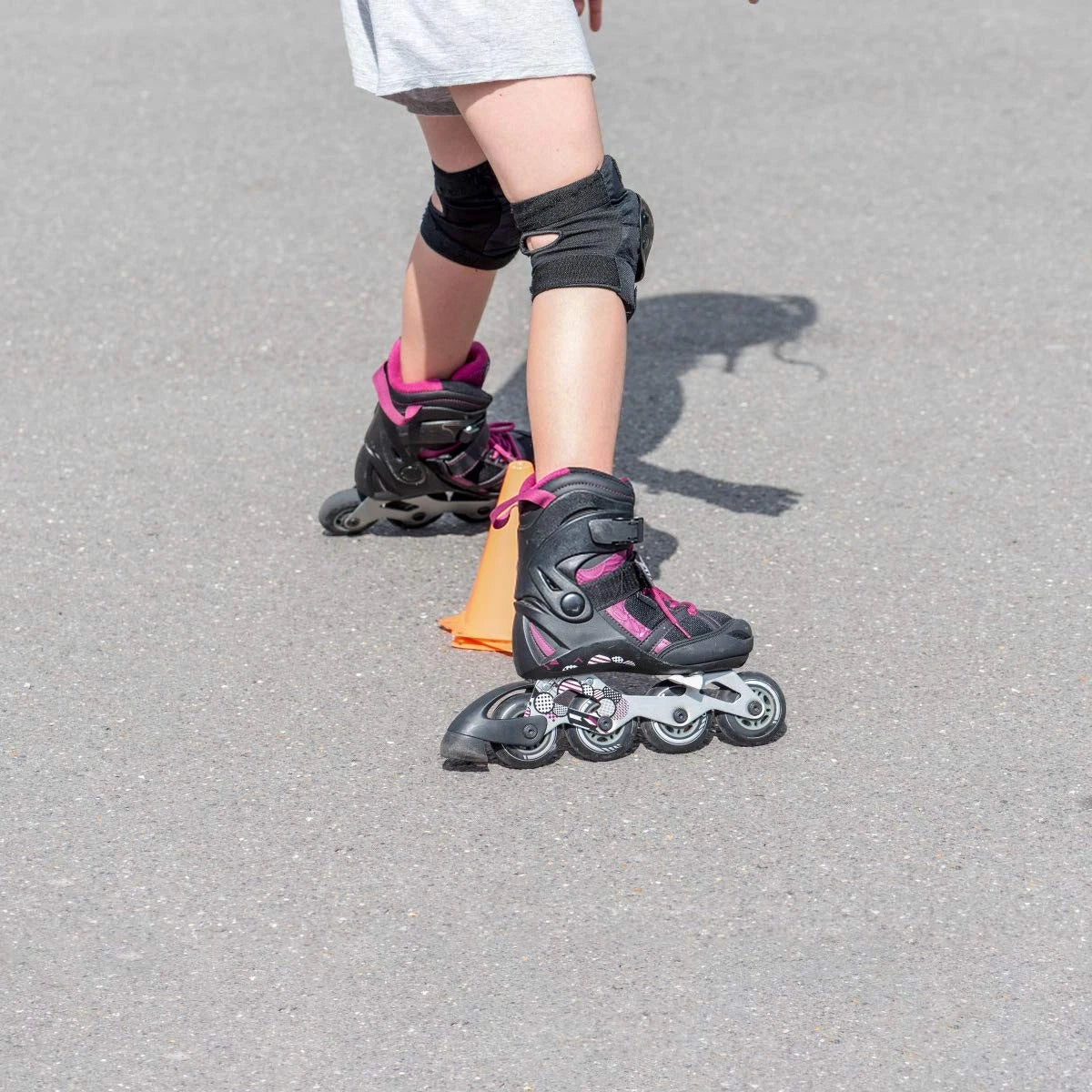 LIOOBO 2 Set Replacement Inline Skate Strap Parts 100 millimeters, Black