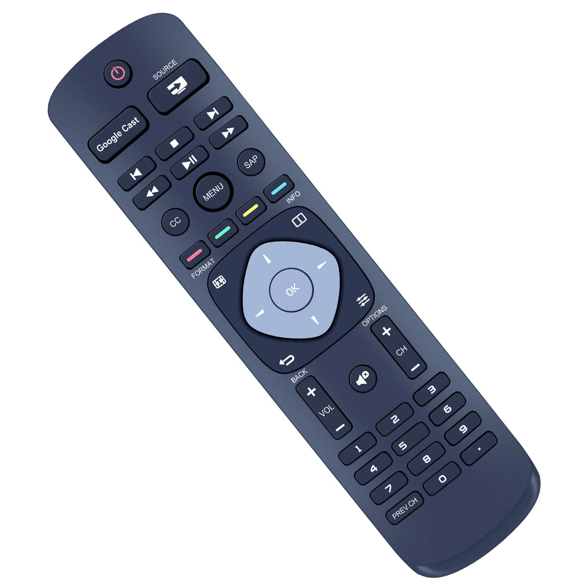 Replace Remote Control For Philips URMT42JHG006 49PFL6921/F7, 55PFL6921/F7