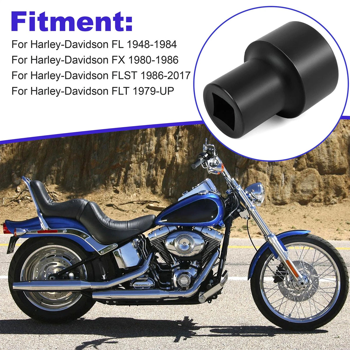 16-0630 fork tube plug socket wrench for select Harley-Davidson