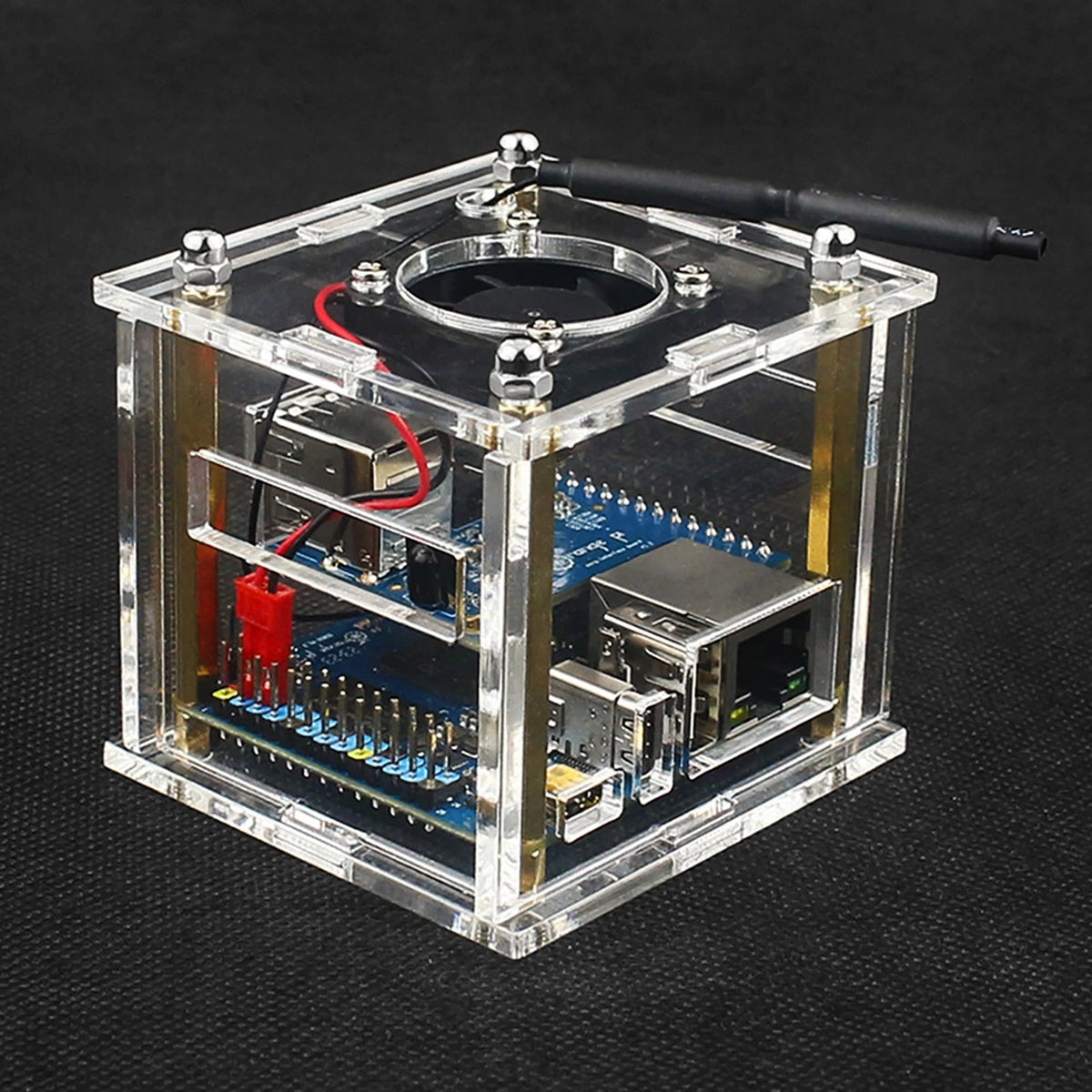 Acrylic Case Transparent Enclosure Clear Protective Cover For Orange Pi Zero 3