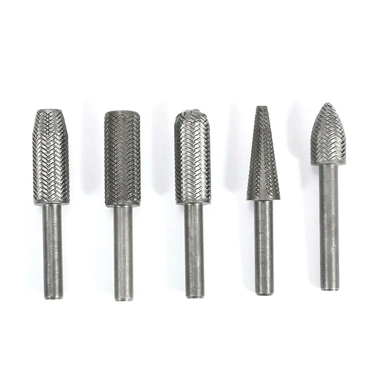 5pcs 6cm Metal Cutter Drill Bits Rotary Bits Rasp For Steel Grinding Carving F