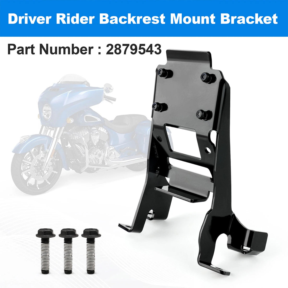 Driver Rider Backrest Mount Bracket For Indian Chieftain Chief
