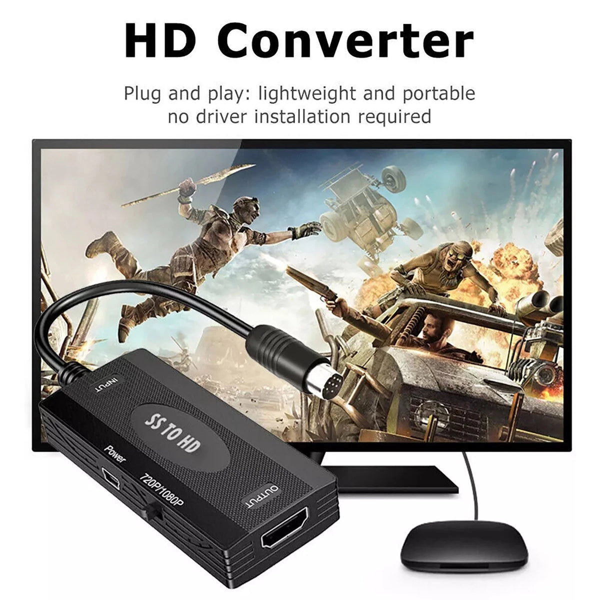 For Sega Saturn Game All Display Modes 1080P SS To HD Converter Game Accessories