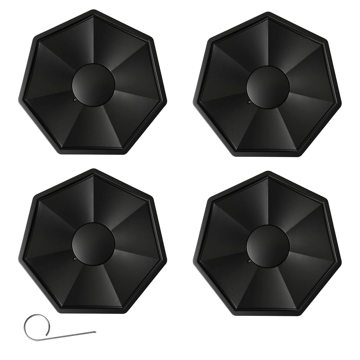 4PCS Full Coverage Wheel Center Hub Caps Cover for Tesla Cybertruck 2023 2024