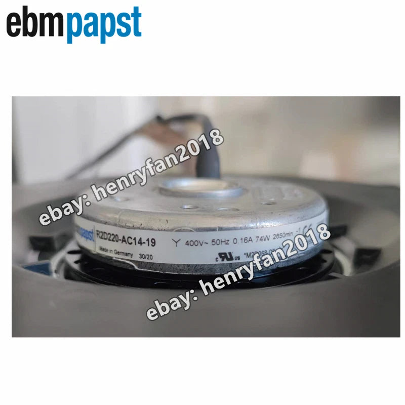 Ebmpapst R2D220-AC14-19 AC 400V 74W 0.16A 50/60Hz ??220MM 2650RPM Cooling Fan