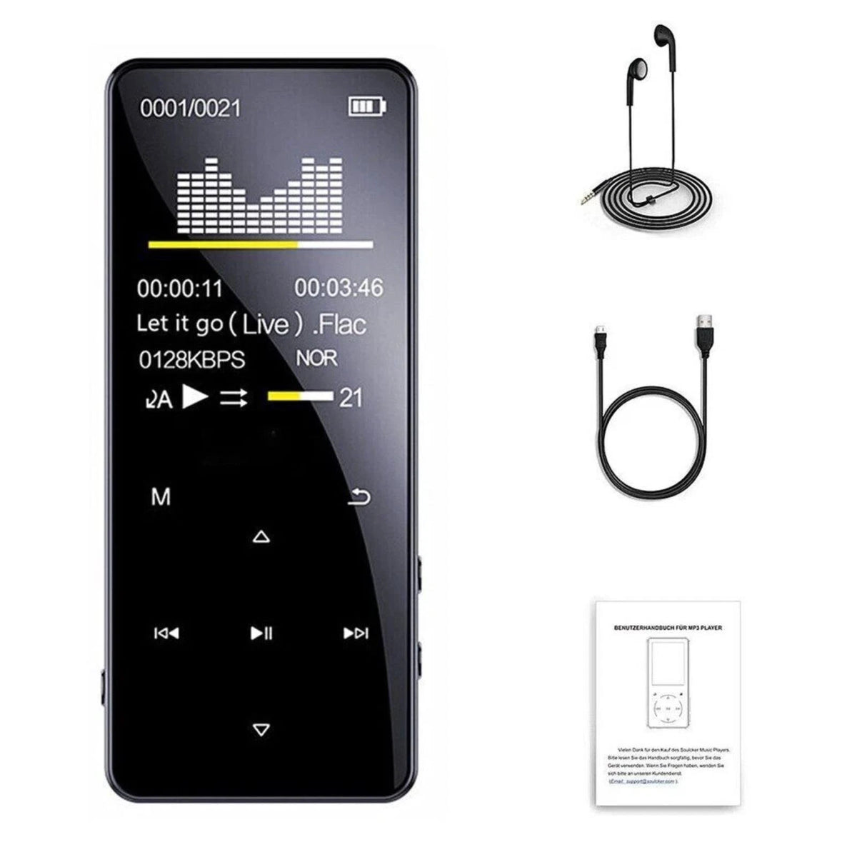 5.0 Bluetooth Lossless Music MP4/MP3 Player Support Quick Charge Technology