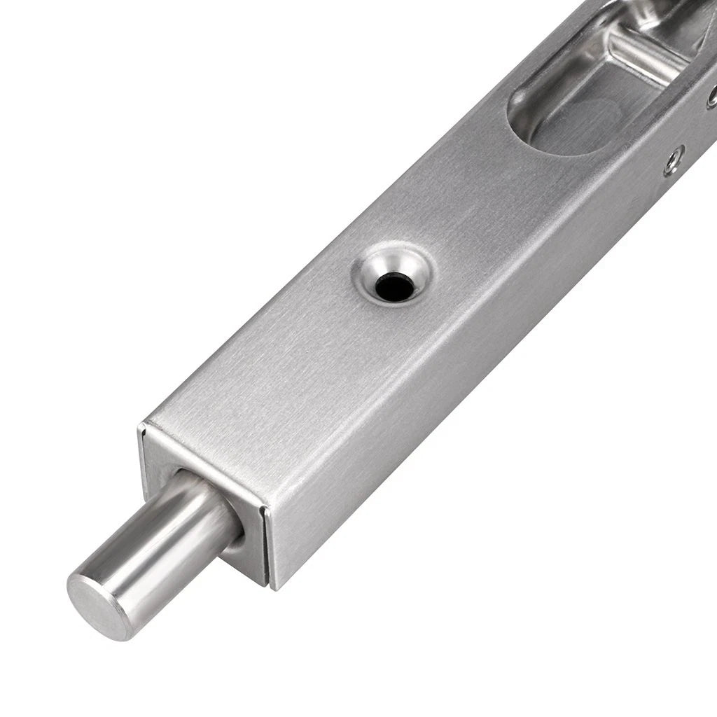 Sumnacon 2Pcs Door Flush Bolts - 8 Inch Concealed Security 8 Inch, Silver