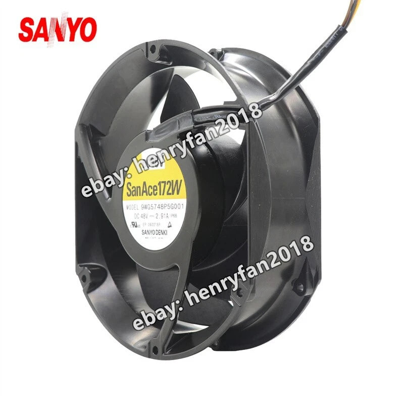 SANYO 9WG5748P5H001 Axial Fan 48VDC 1.62A 172*150*51MM IP68 Cooling Fan San Ace