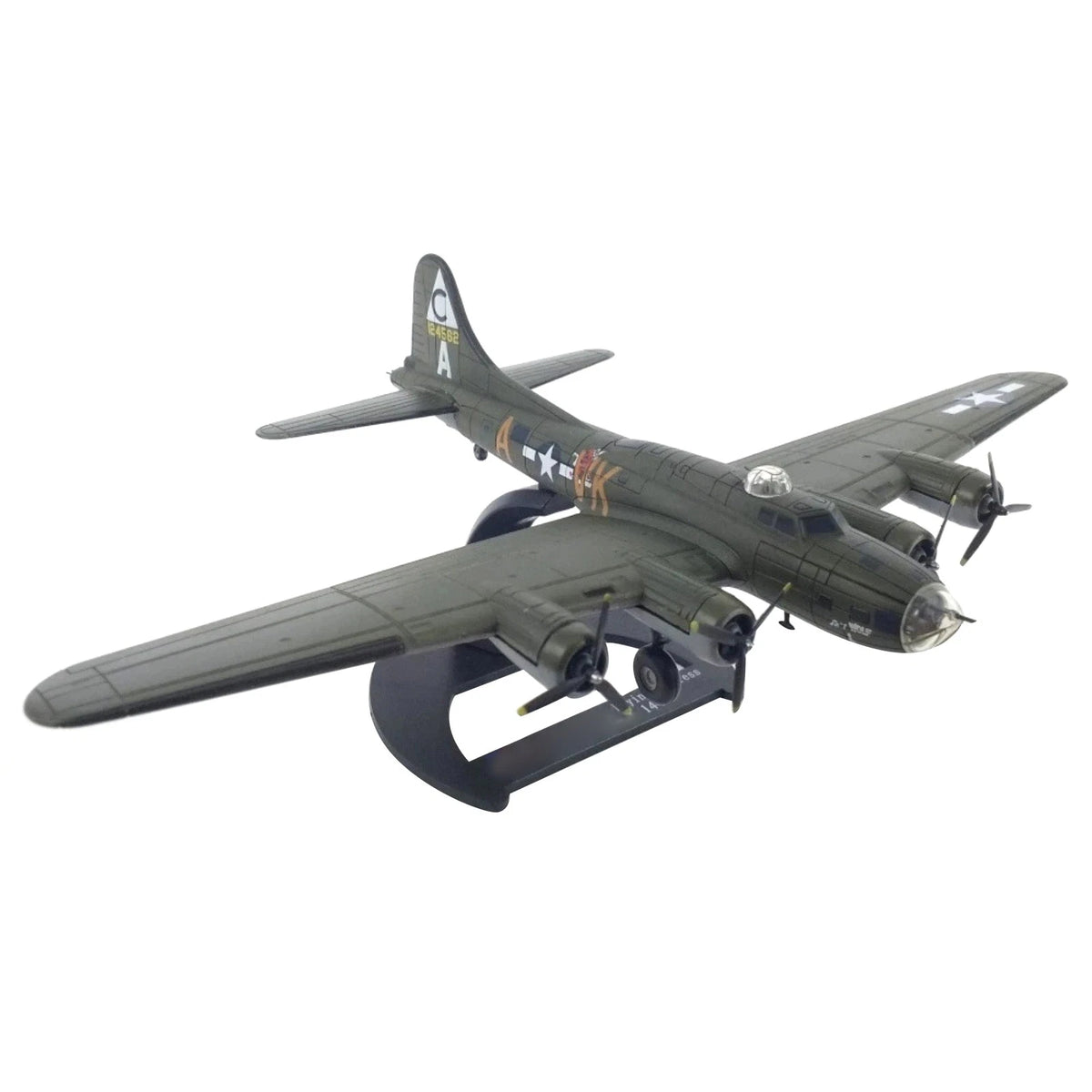 WWII B-17 Bomber Model 1:144 Scale United States USAAF Aircraft Collectible Toy