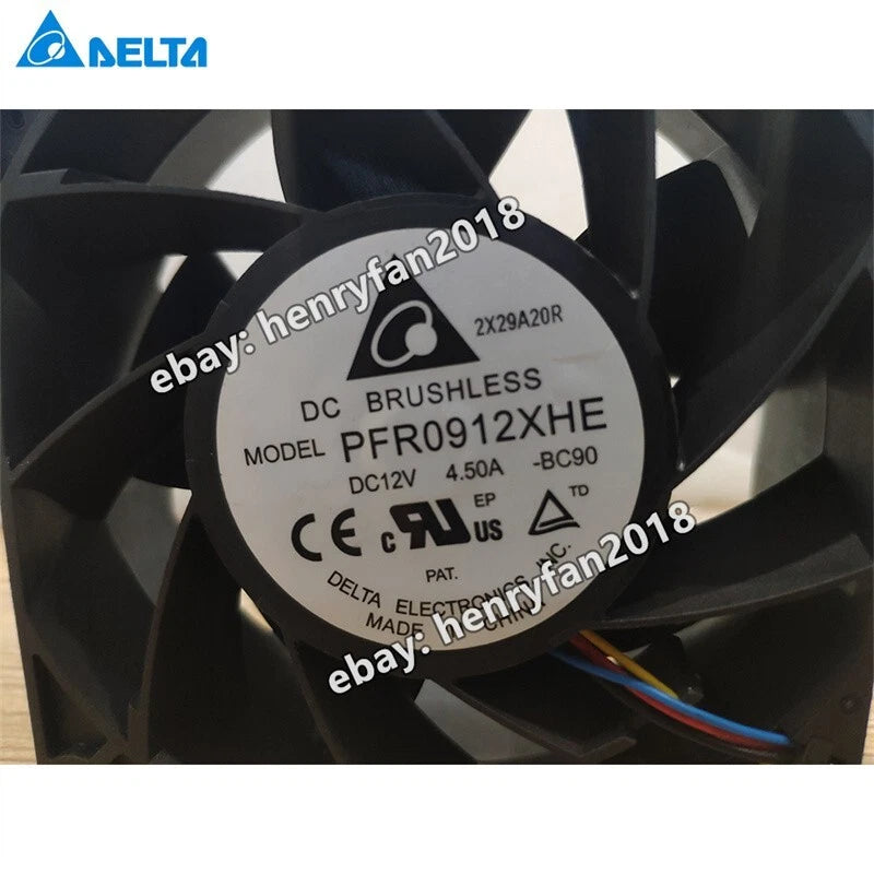 Delta PFR0912XHE Axial Fan DC 12V 4.5A 92*92*38MM 4-Pin Server Case Cooling Fan