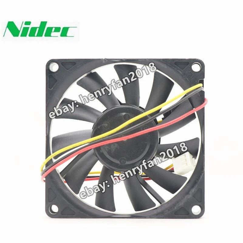 Nidec T0824MUA5-24 Axial Fan DC 24V 0.18A 80X80X15mm 3-pin Cooling Fan