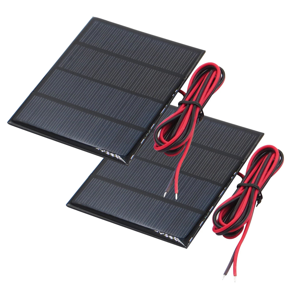 2Pack 12V 1.5W Solar Panel Small Cell Module Epoxy Mobile DC Battery Charger DIY