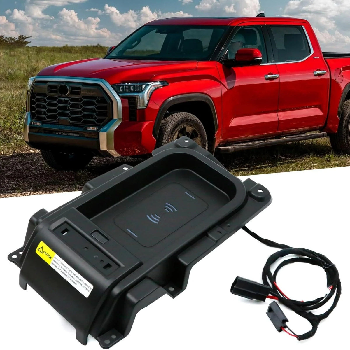 Wireless Charger Tray With Harness 00016-34506 Fit For Toyota Tundra 2014-2021