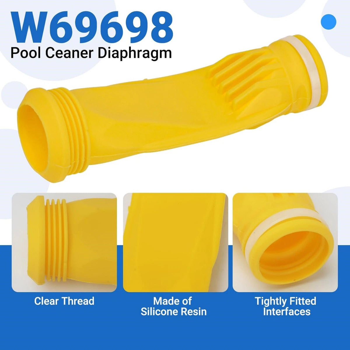 2PC Long Life W81701 Diaphragm W/Ring For Zodiac Baracuda G3 G4 Pool Cleaner