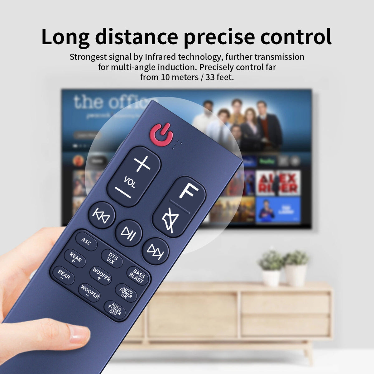 AKB75595401 Remote Control For LG Soundbar SKM5Y SPK5B-W SK5R SK5Y