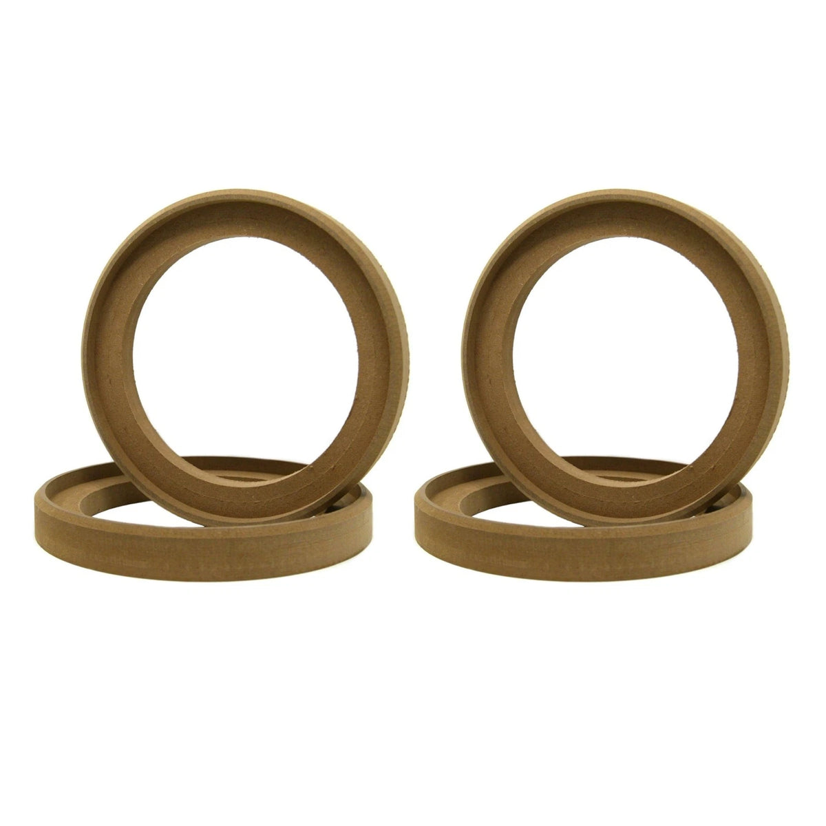 4Pcs Flush Mount 6.5" Speaker Rings MDF Car Audio Mounting Spacer Replacement