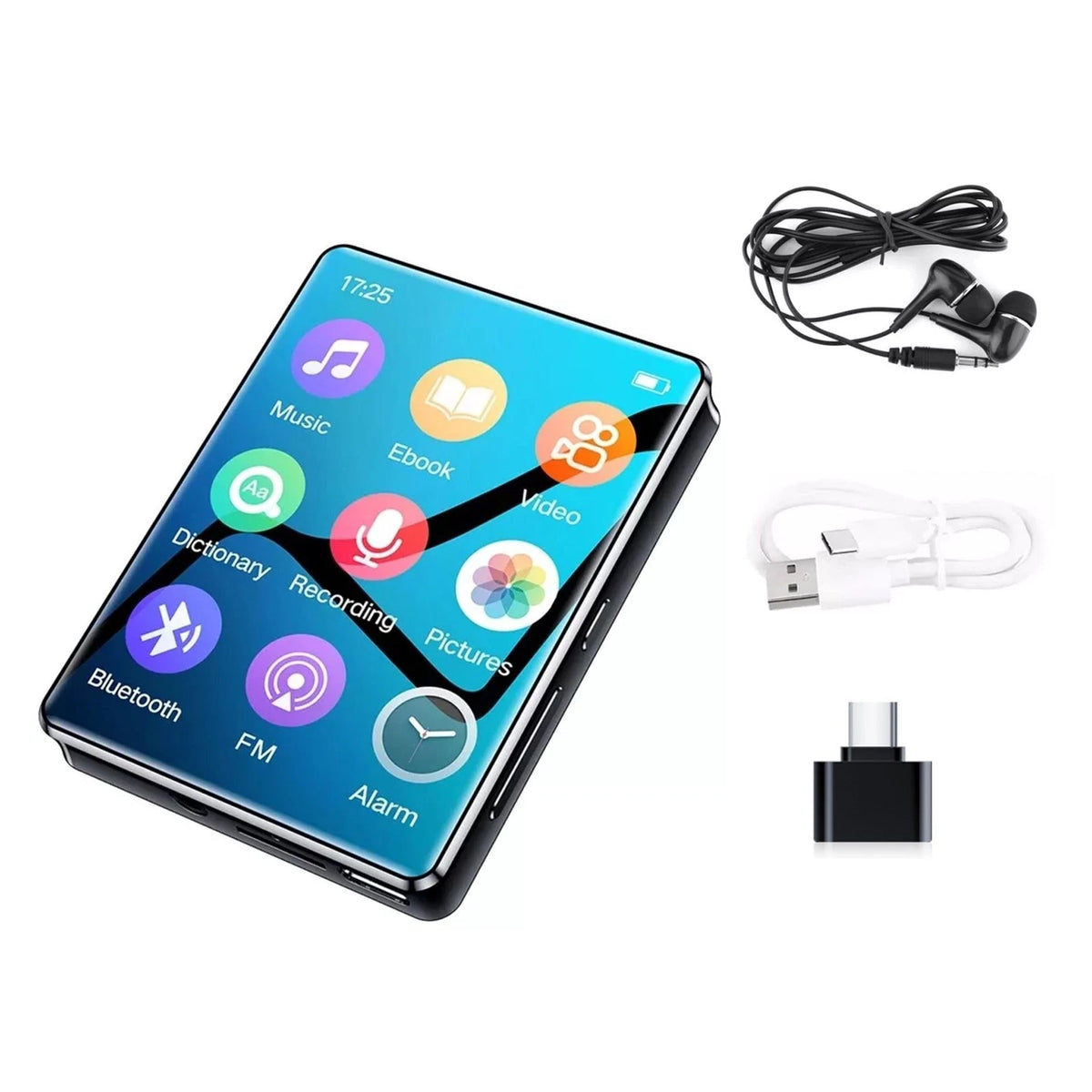 Versatile MP3 Player BT 5.0 2.4'' HD Screen HiFi Audio Voice Recorder FM Radio