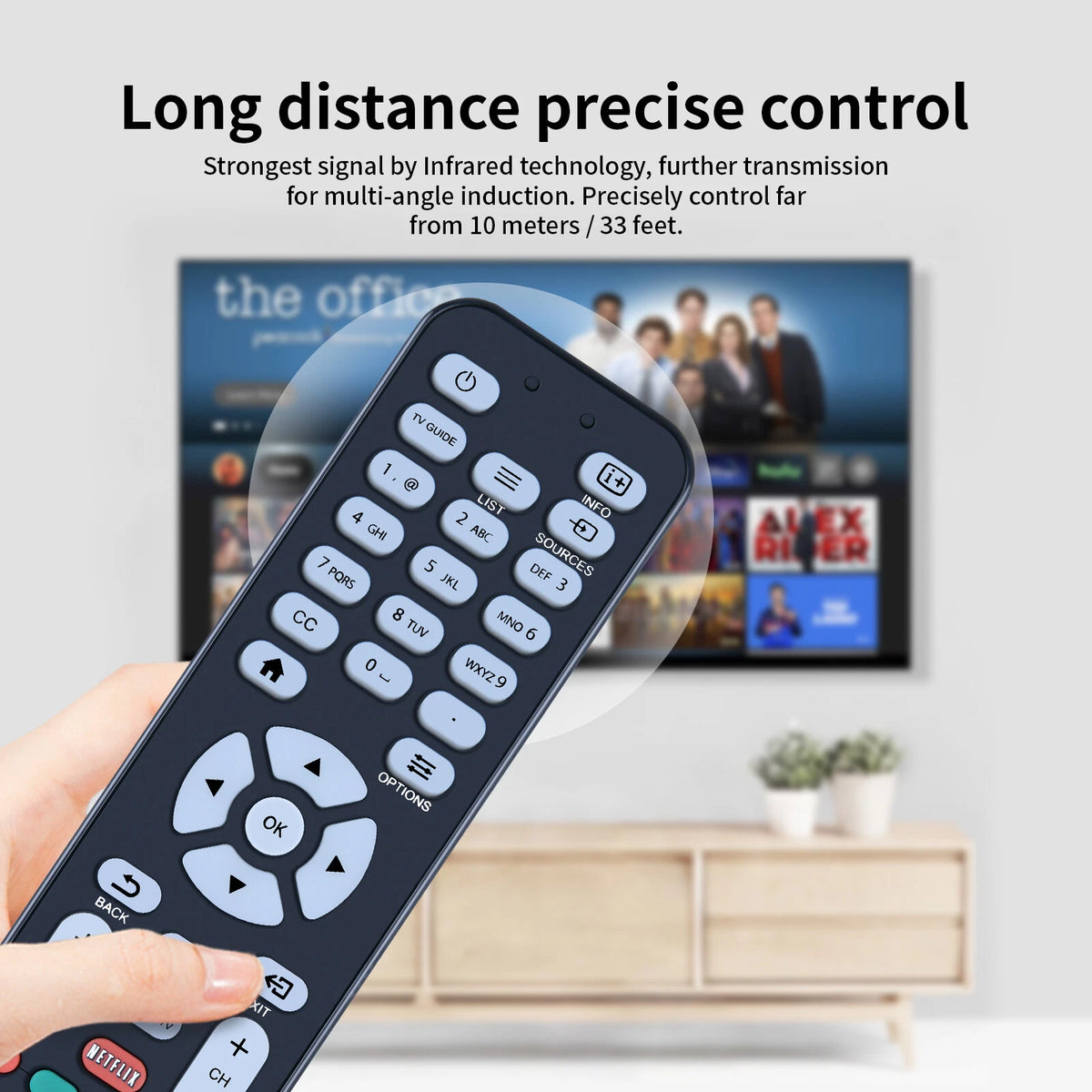 RC1994710/01 Remote Control For AOC Smart TV 398GR08BEAC01R LE32D5542 LE43D5542