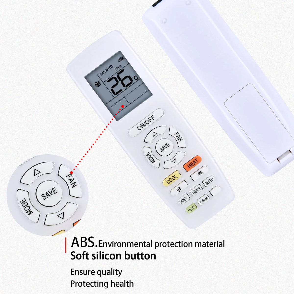 Replacement Remote Control For Gree YAPOF1 YAP1FB2F YAPOF3 Air Conditioner