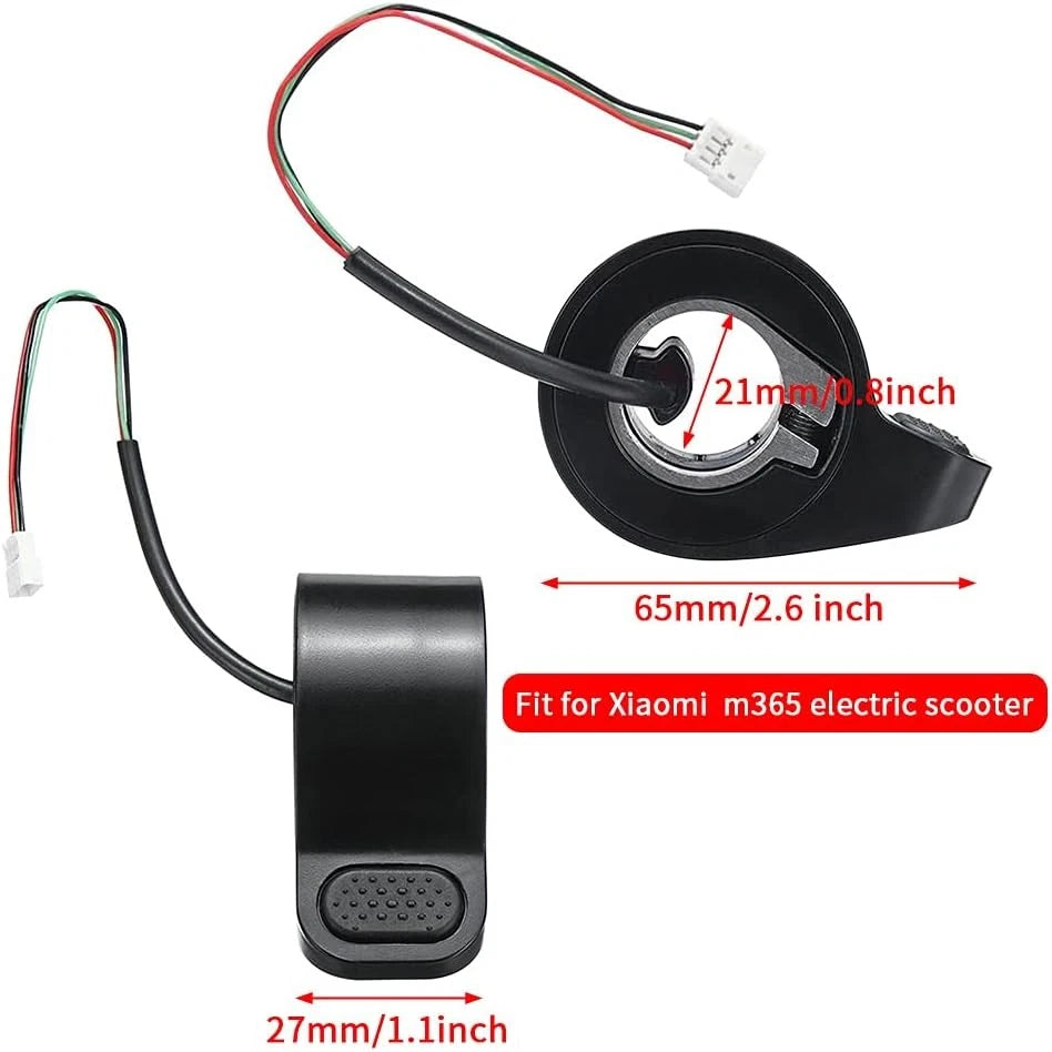 Thumb Throttle Accelerator Compatible with M365 1S Essential Pro 2 Black