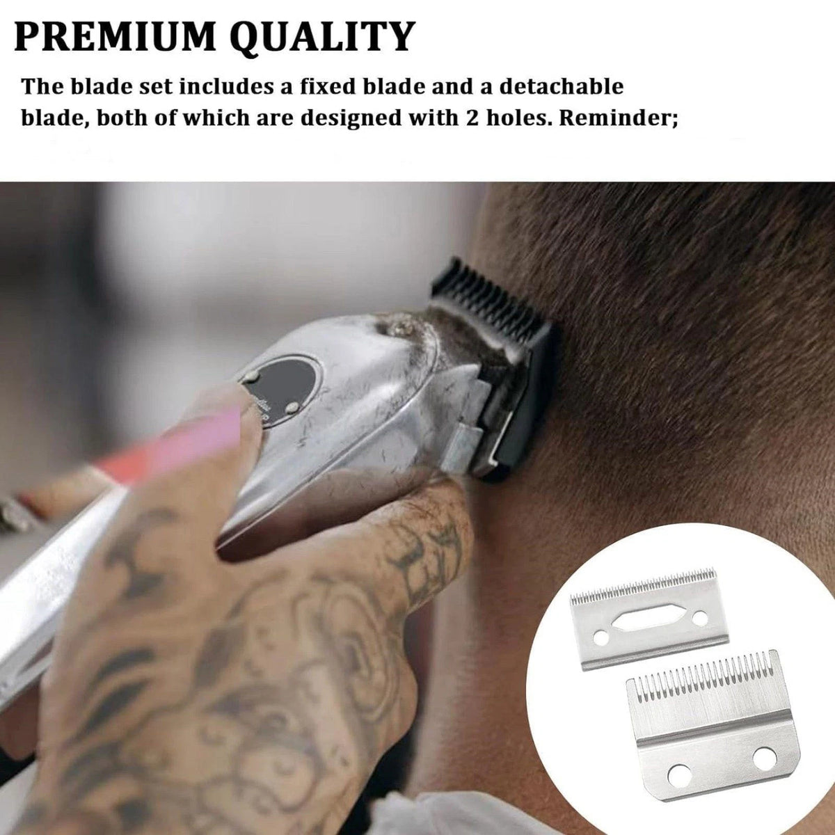 1* Adjustable 2 Hole Standard Clipper Blade Fit For Wahl Multi-model Clipper