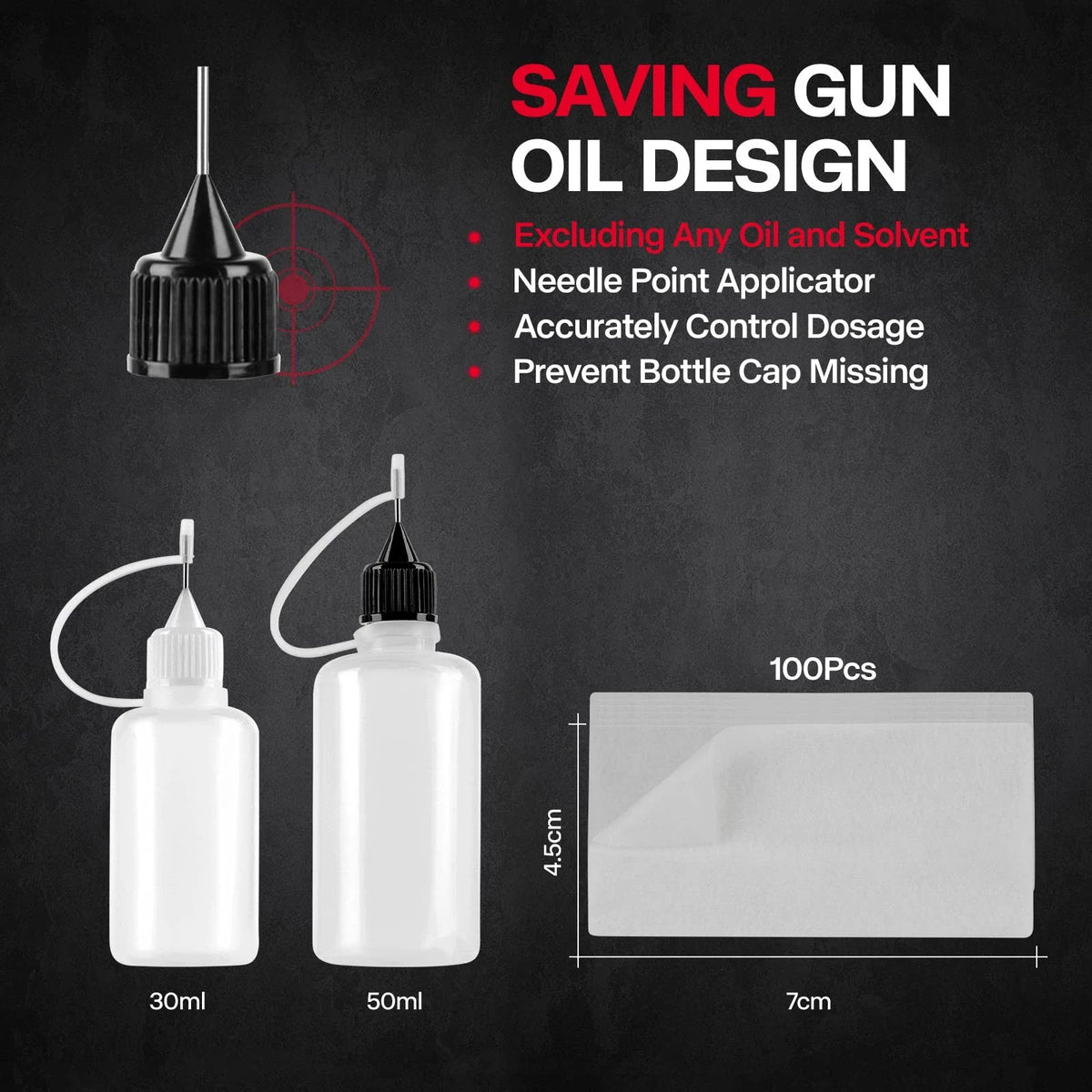 Laziiey Universal Gun Cleaning Kit, Rifle Set with Large, Black