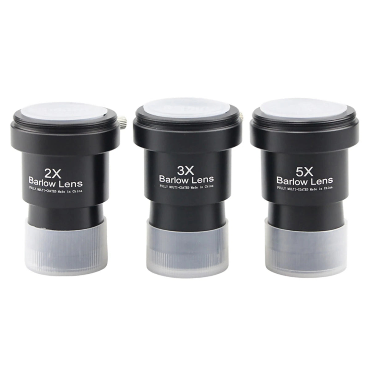 3Pcs/Set 1.25 inch Astronomical Telescope Barlow Lens 2X 3X 5X Eyepiece Lens;