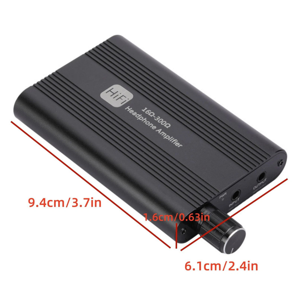 16Ω-300Ω HIFI Headphone Amplifier 3.5mm AUX Audio w/ USB Cable Earphone AMP