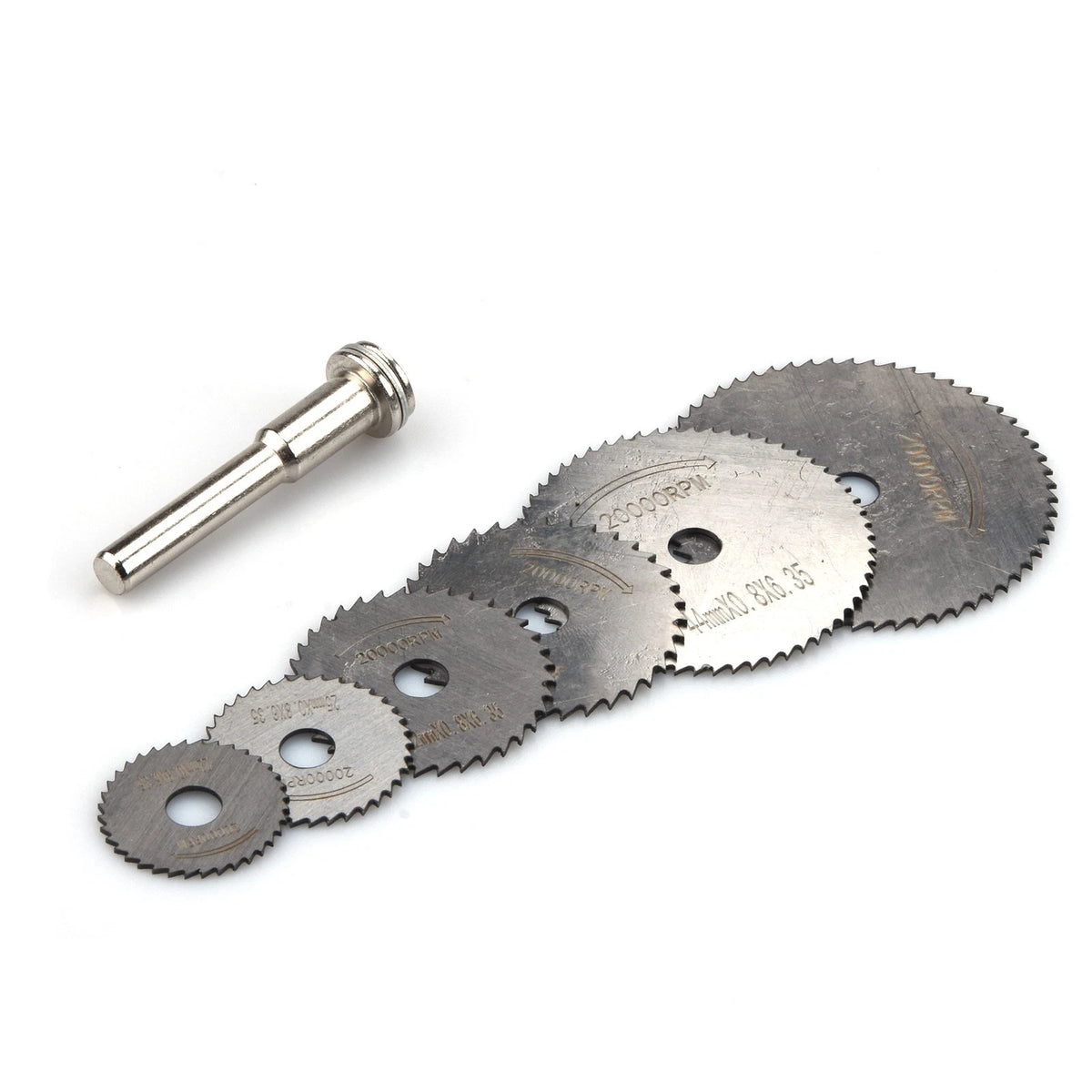 6Pcs Circular Saw Disc Set Dremel Mini Drill Rotary Tool Wood Cutting Blade Set.