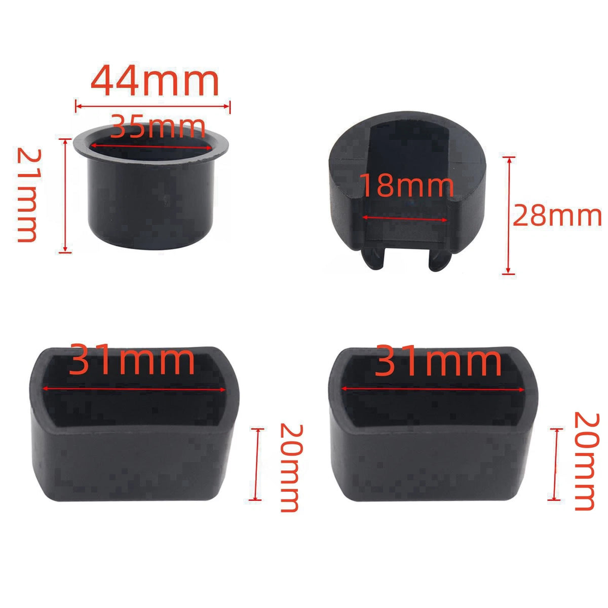 4PCS Tailgate Hinge Pivot Bushing Insert Kit Fit for Dodge Ram 1500 2500 3500