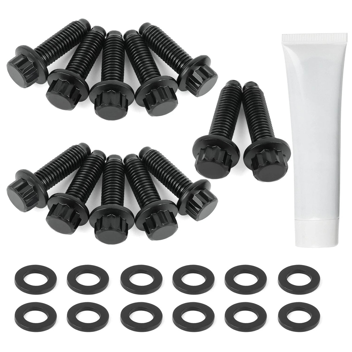 12PC Bolt Set For 2001-2016 GM Duramax LB7 LLY LBZ LMM and LML 6.6L V8 Diesel