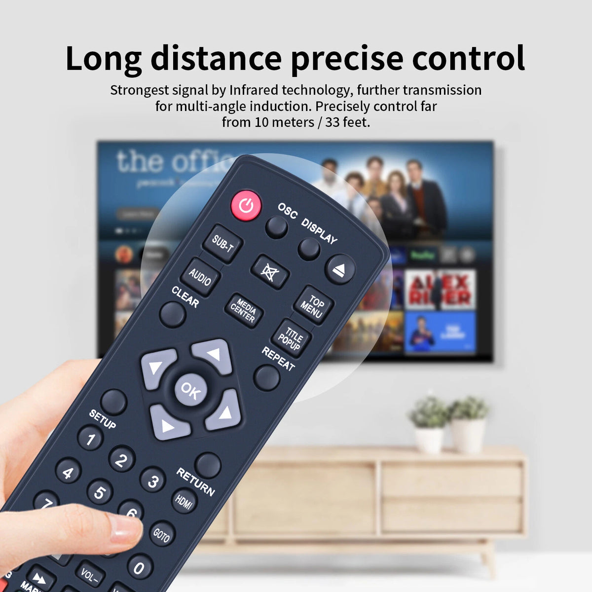 Remote Control For Laser BLU-BD3000 BLU-BD2000 DVD Player