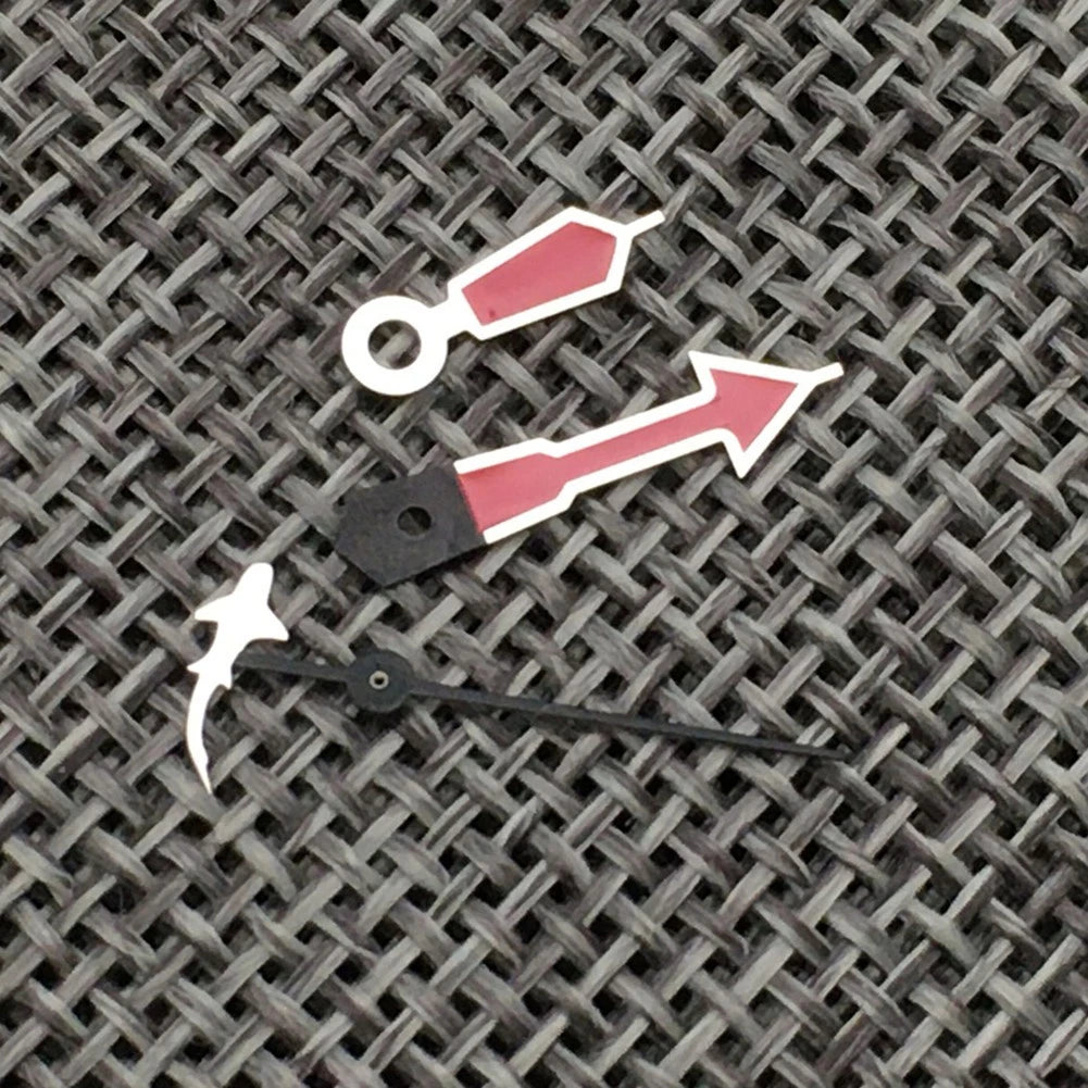 Automatic Movement Red Fish Stainless Steel Watch Hands Set For NH35 NH36