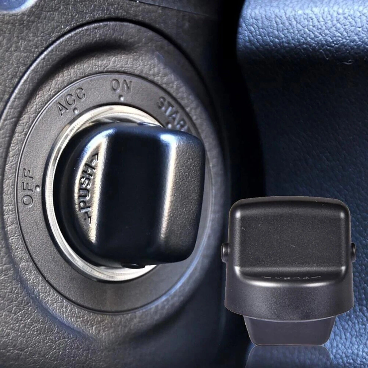 Keyless Ignition Start Switch Knob Cap & Insert Parts For Mitsubishi Outlander