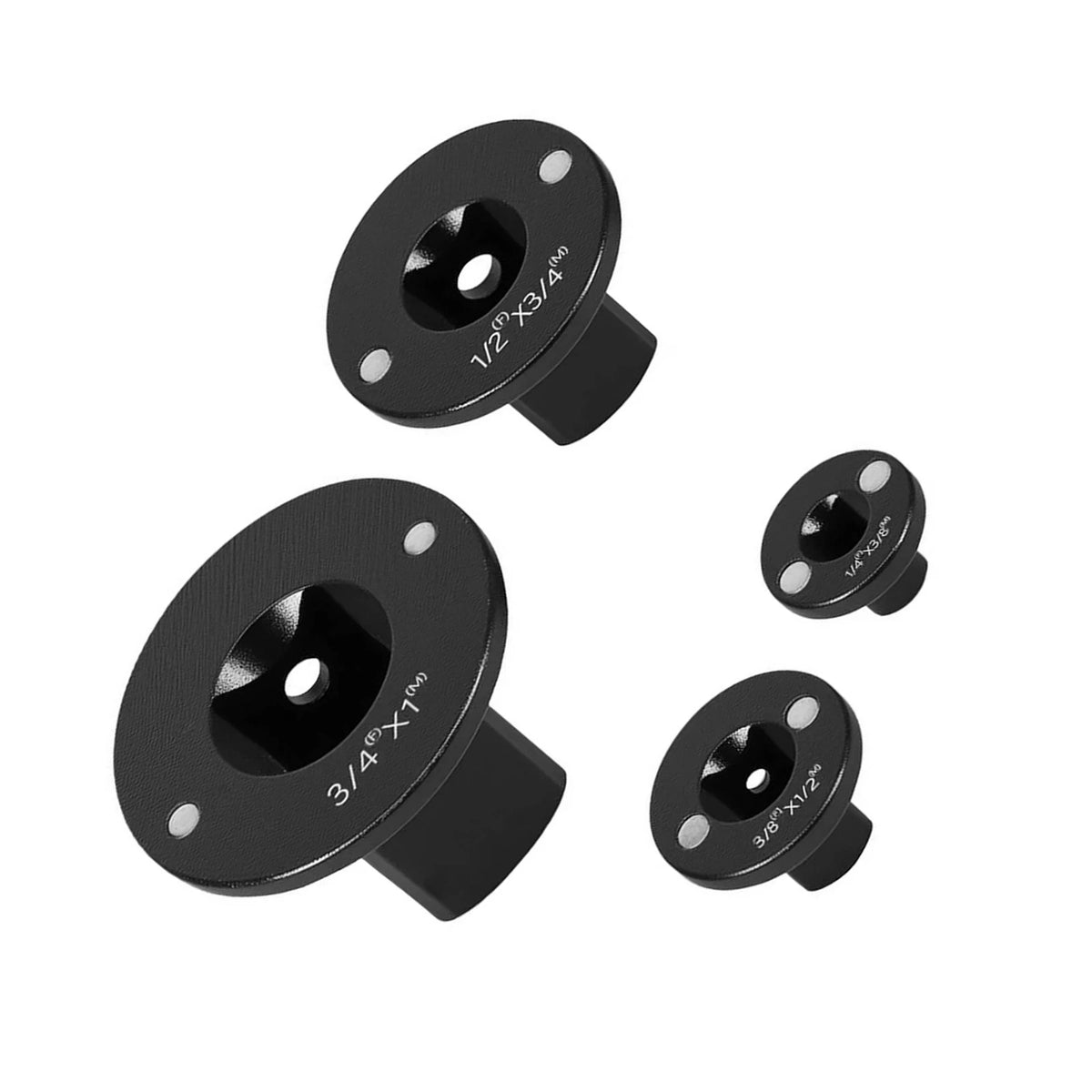 4Pcs Socket Adapter Kit for Impact Wrench Low Profile Magnetic 1/4 3/8 1/2 3/4