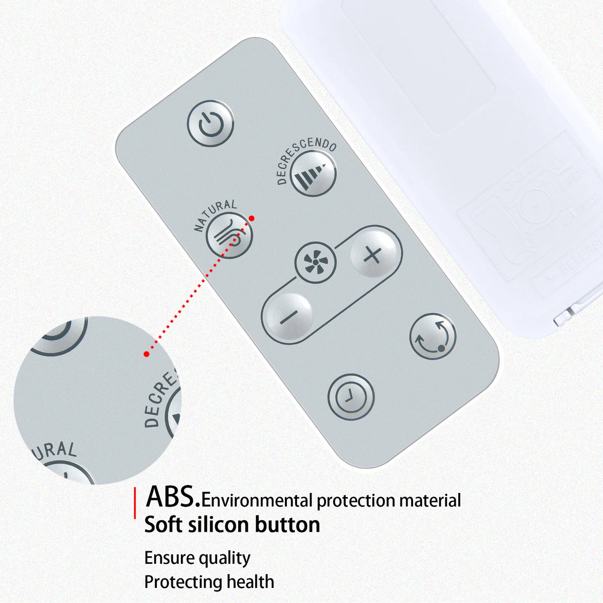 Replacement Remote Control For Rowenta Turbo Silence Extreme Fan VU5870