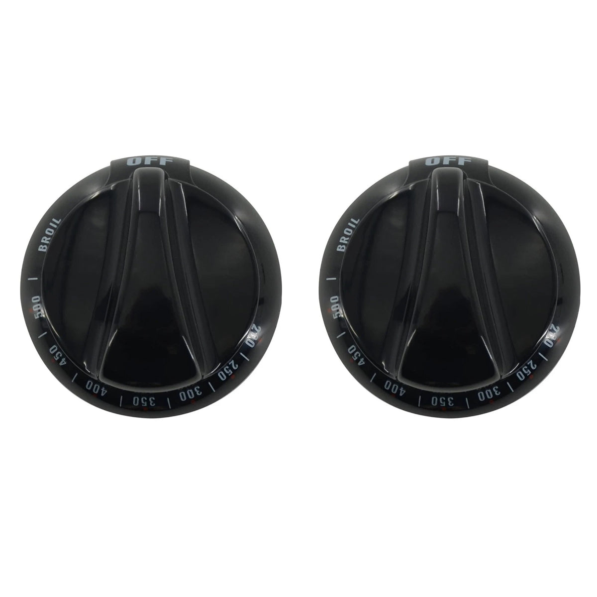 2PCS Control Knob Replacement Part WB03K10037 For GE Range Stove Oven Black