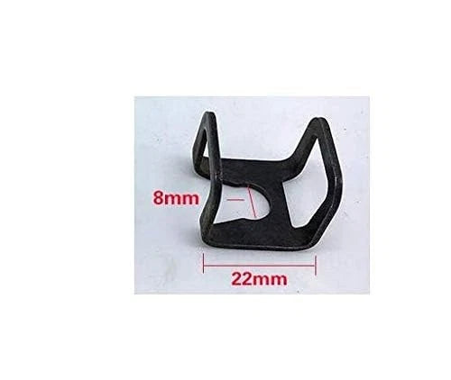 6 Pieces Jack Hoop Claw Clamp Clips, 6mm & 8mm 2T Horizontal Car Floor Black