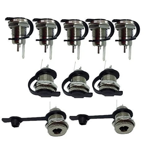 Lsgoodcare 10Pack 5.5 x 2.5 MM 8-10A DC Power Jack Socket x 2.5MM