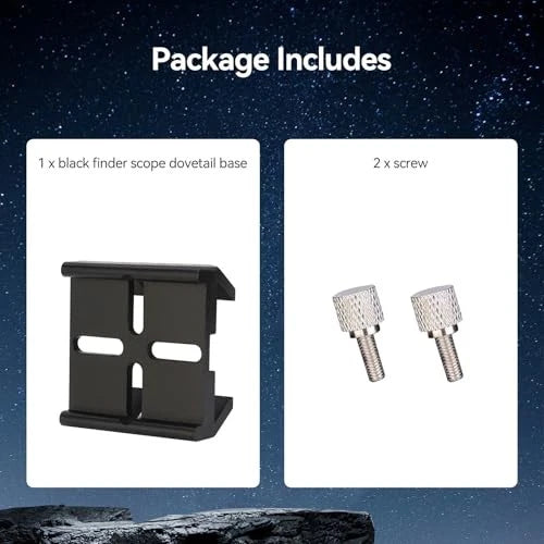 SVBONY Universal Dovetail Base, Finderscope Mount Bracket, for black