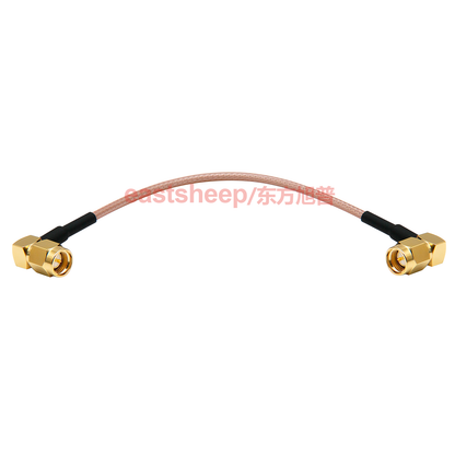 Dongfang Xupu RF Connector Cable, SMA Male/Female Coaxial Adapter Cable, 0.1m, 6G RG316-SMA-JW/SMA-JW
