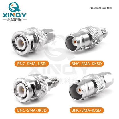 XINQY BNC/SMA Coaxial Adapter 4G BNC to SMA Female/Male Q9 Adapter for Spectrum Analyzers BNC Female to SMA Female BNC-SMA-KK/5 pieces