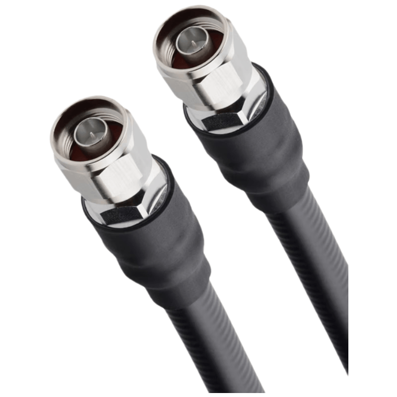 Requires 1/2 ultra-flexible feeder cable, N-to-N male 50-9 RF coaxial amplifier connection cable, 3 meters, SX-1/2-NN-JJ3
