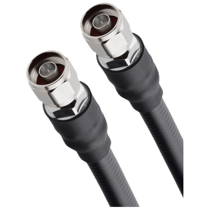 Requires 1/2 ultra-flexible feeder cable, N-to-N male 50-9 RF coaxial amplifier connection cable, 3 meters, SX-1/2-NN-JJ3