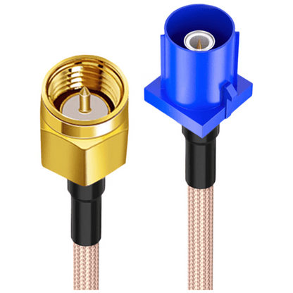 Fakra to SMA male RF adapter cable RG316 coaxial shielded high-temperature resistant cable GPS antenna extension cable 50 ohms 0.5m SX-NB402
