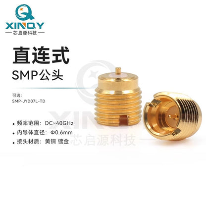 XINQY Threaded Mounting Socket, GPO RF Connector, Semi-Escapement Cavity Embedded Antenna Mount, SMP-JYD07L (18G) 5pcs