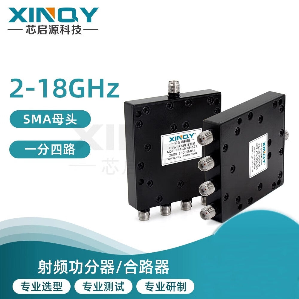 XINQY SMA High-Frequency Power Divider 2-18GHz (1 to 4) Microstrip Power Divider 2000-18000MHz 2-18GHz