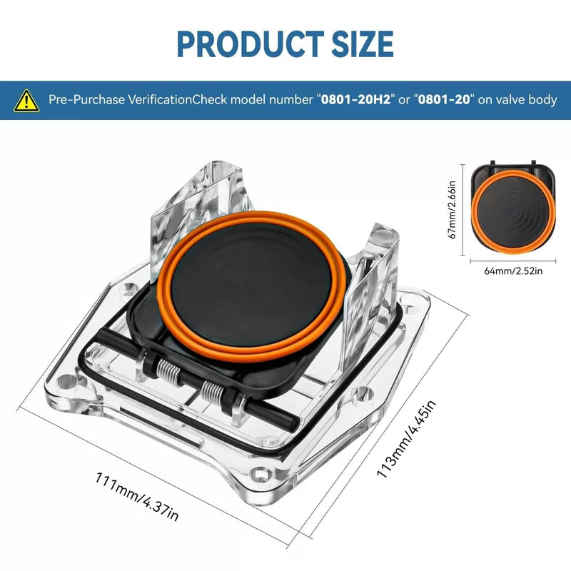 0801‑20H‑RK CR2 Series Pool Check Valve Replacement Kit Fit Magic 2 Inch, T [4]