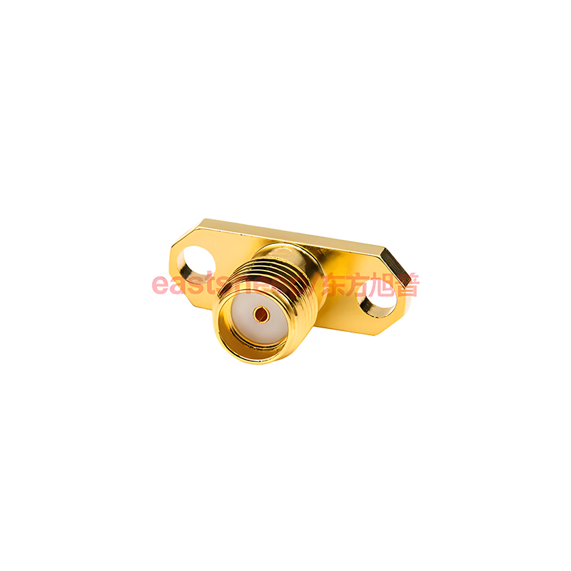 Eastsheep RF Connector SMA Female 2-Hole Flange Housing Mounting Base Microstrip SMA-KFD20A 5-pack